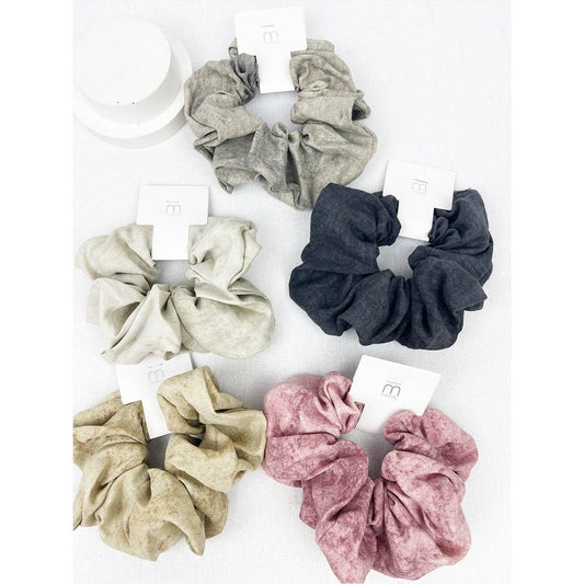 Acid Washed Pattern Large Scrunchie