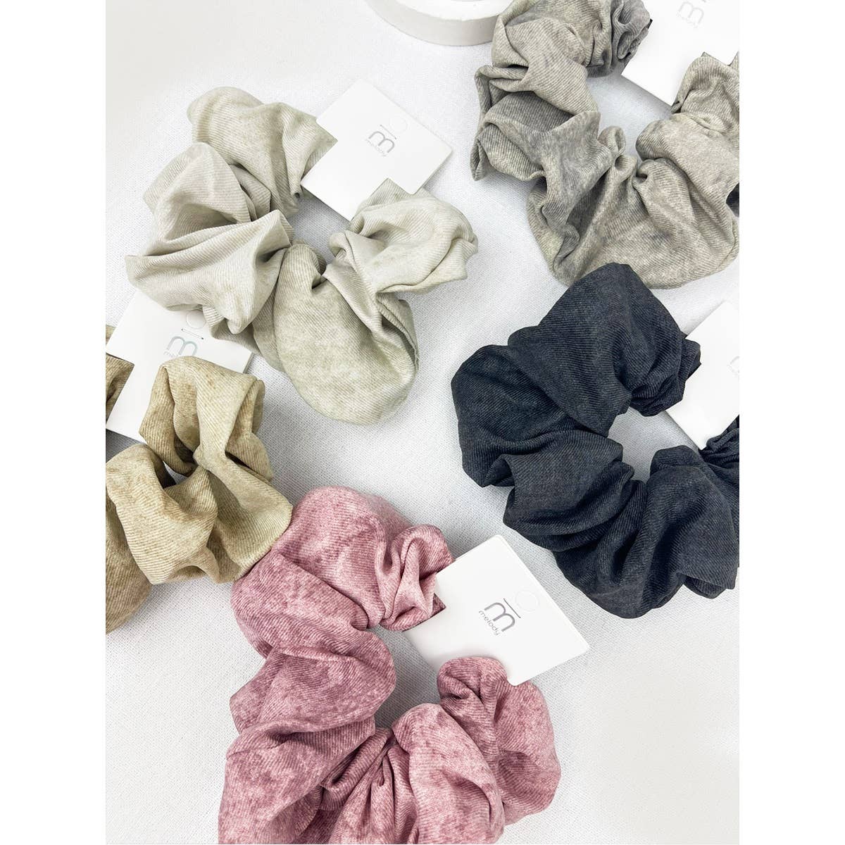 Acid Washed Pattern Large Scrunchie