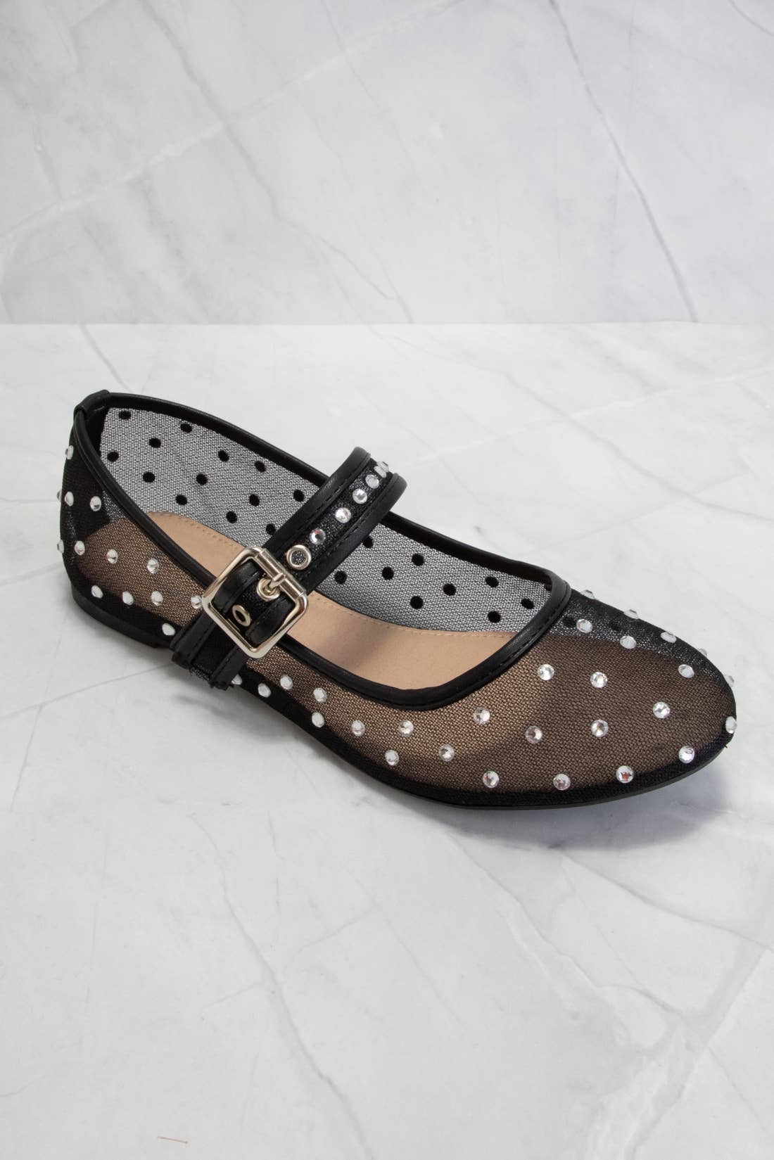 Rhinestone Embellished Flats