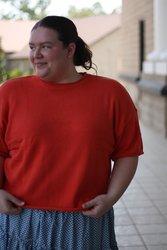 Short Sleeved Knit Top