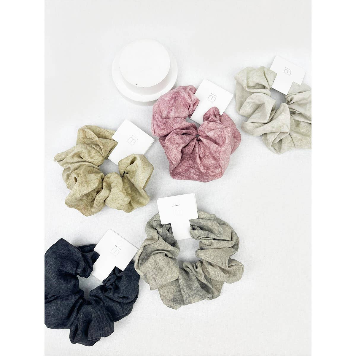 Acid Washed Pattern Large Scrunchie