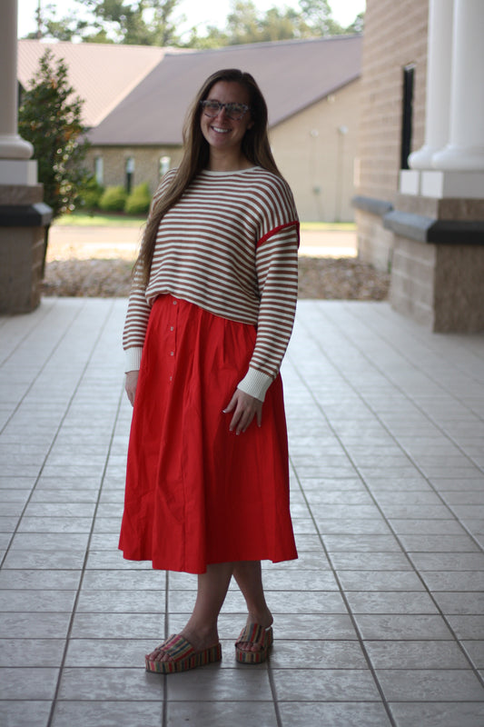 Pop of Fall Sweater