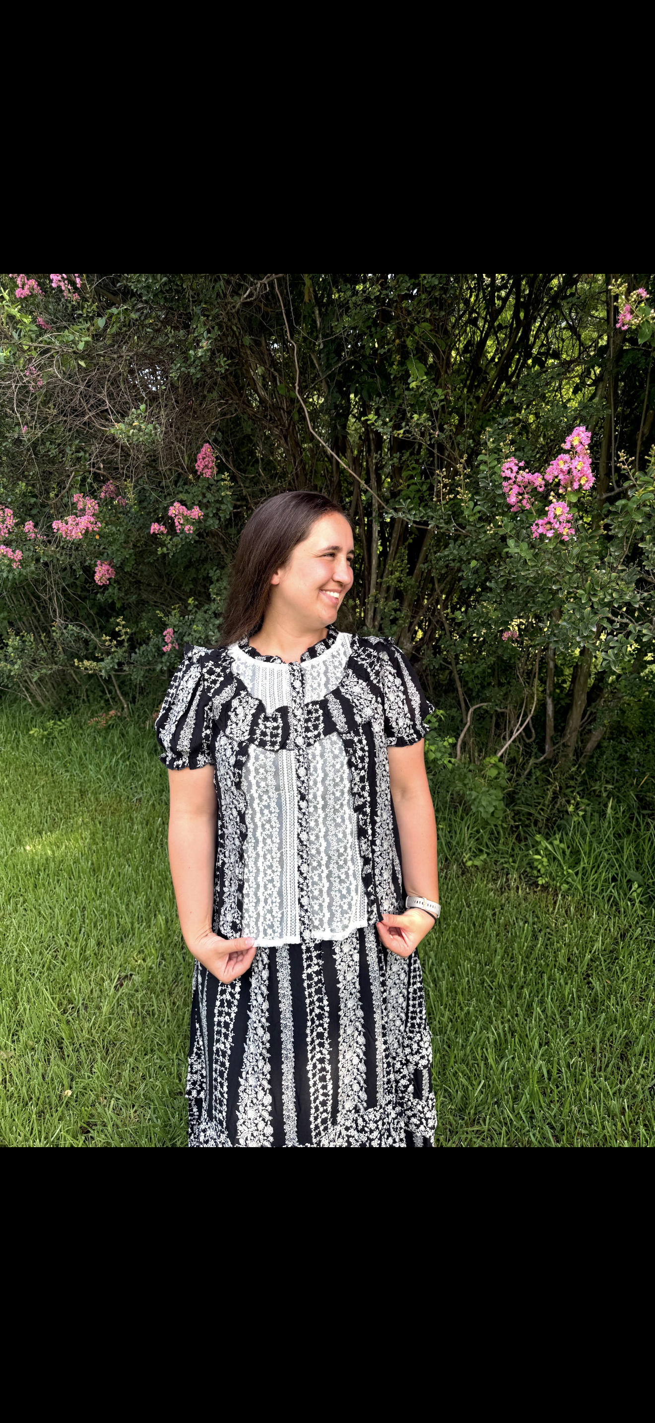 Mixed-Print Ruffle Skirt Set