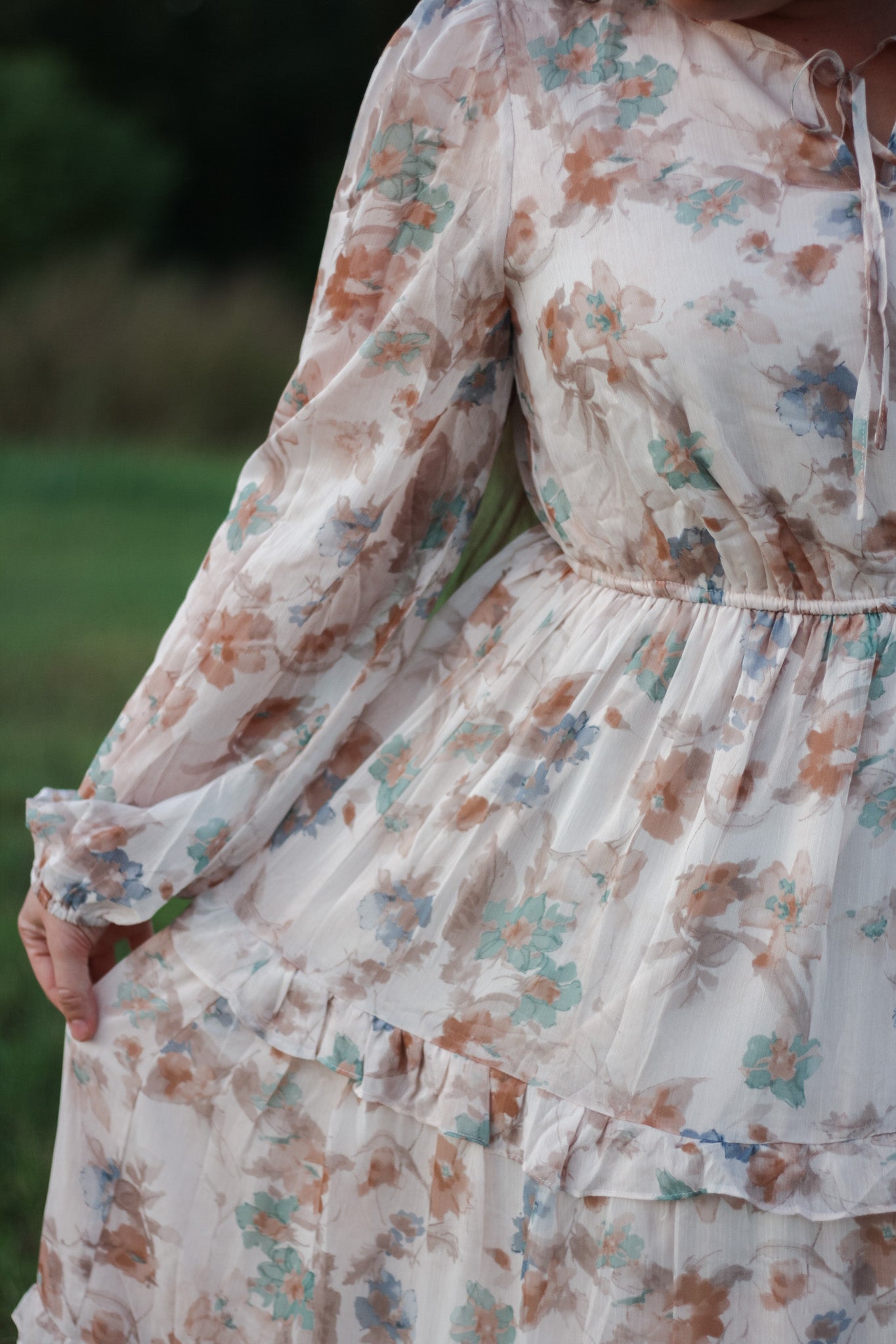 Muted Floral Midi