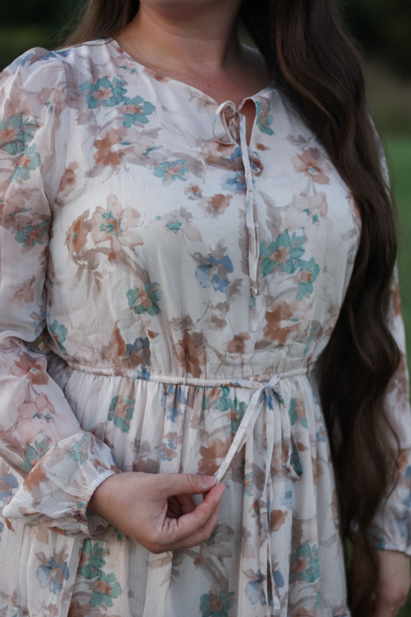 Muted Floral Midi