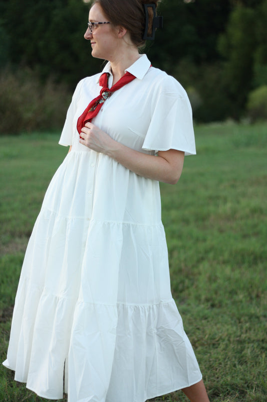 Button-Down Midi Dress