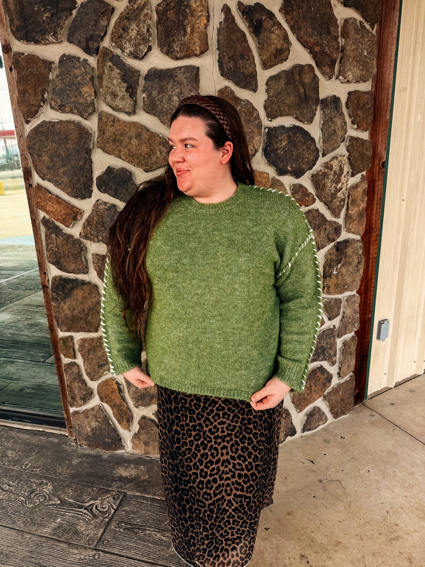 Stitch Detail Knit Sweater