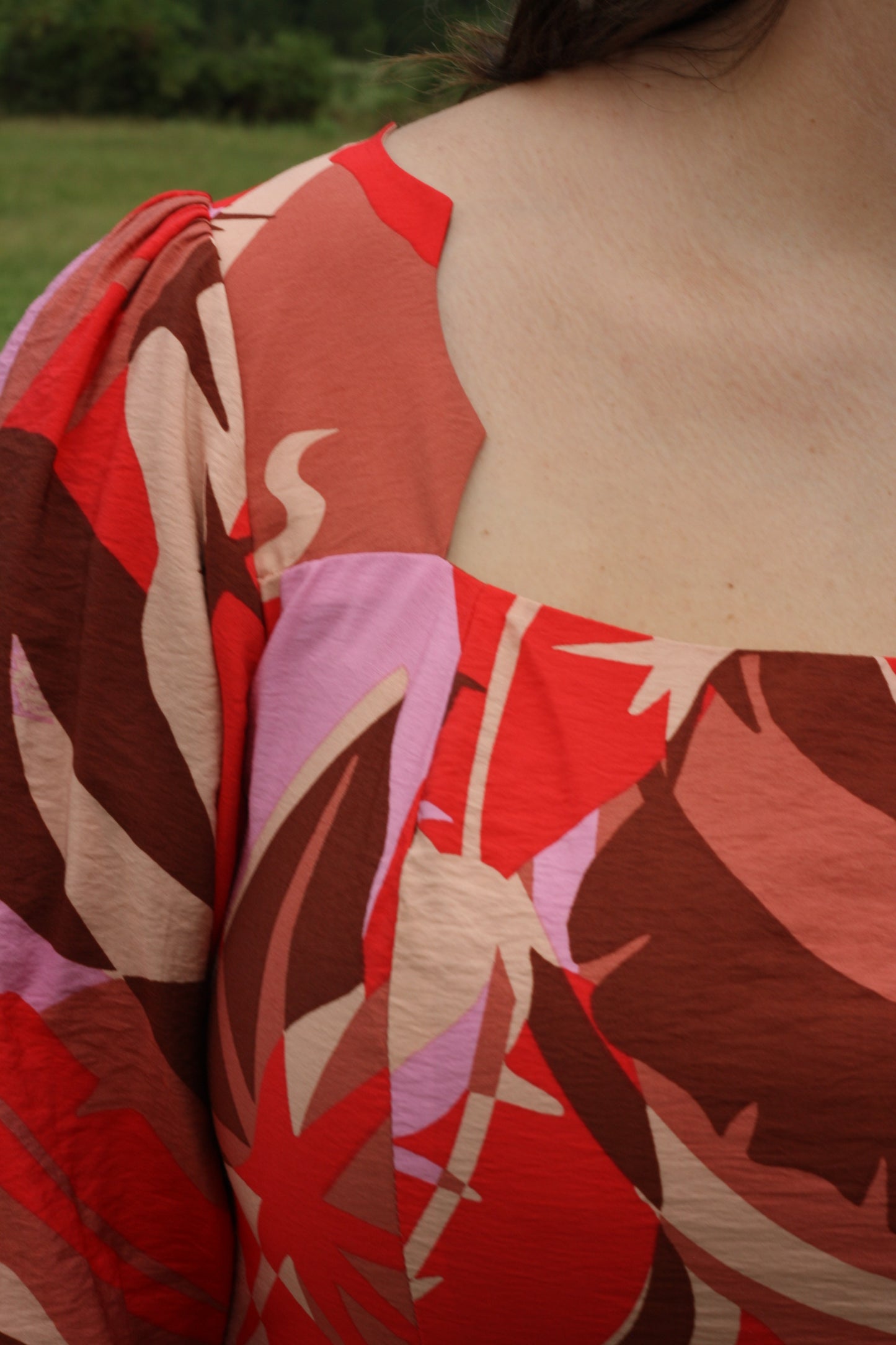 Printed Midi Dress