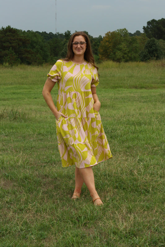 Geo-Print Dress