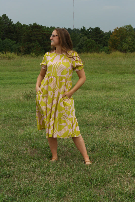 Geo-Print Dress
