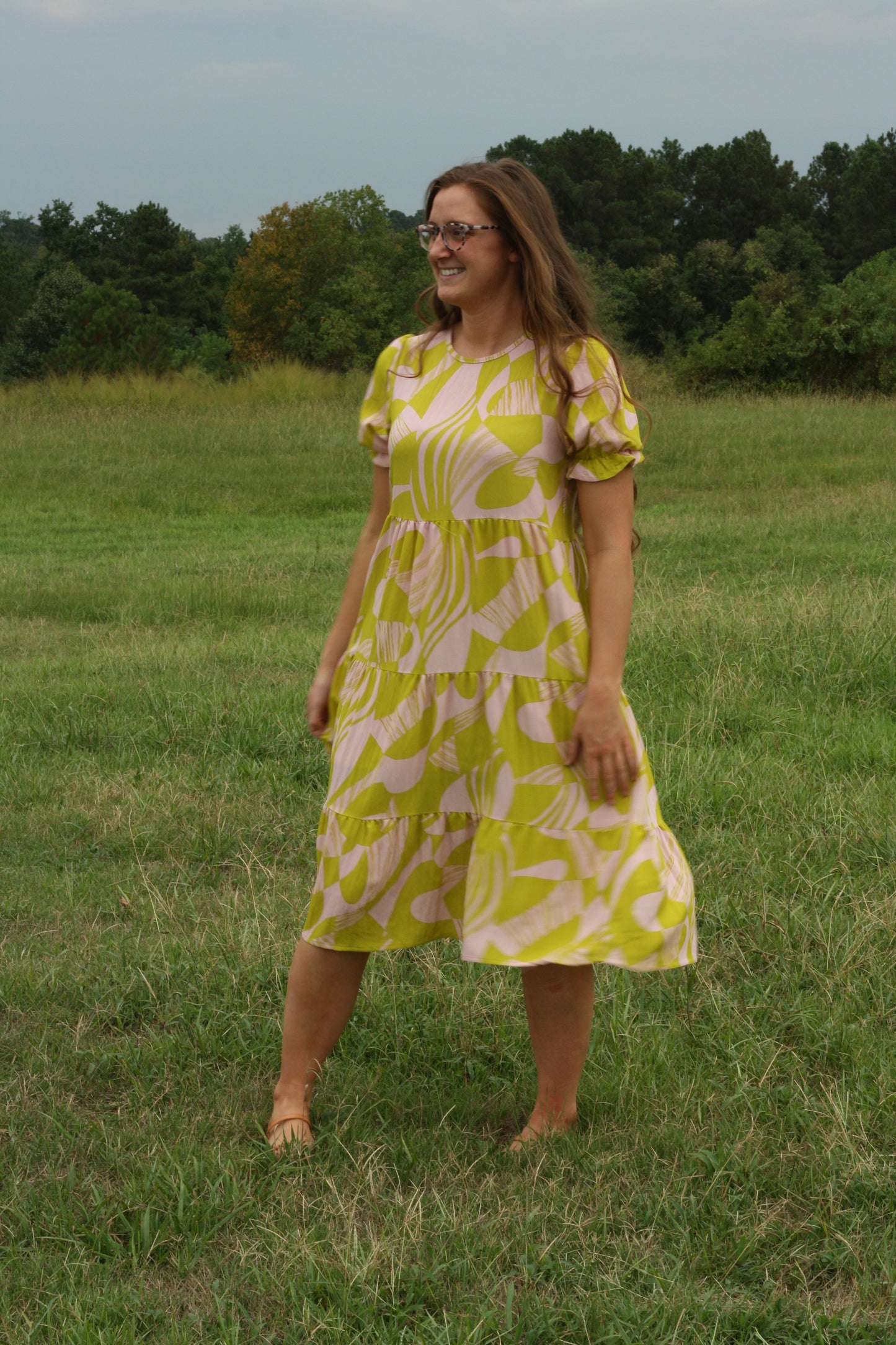 Geo-Print Dress