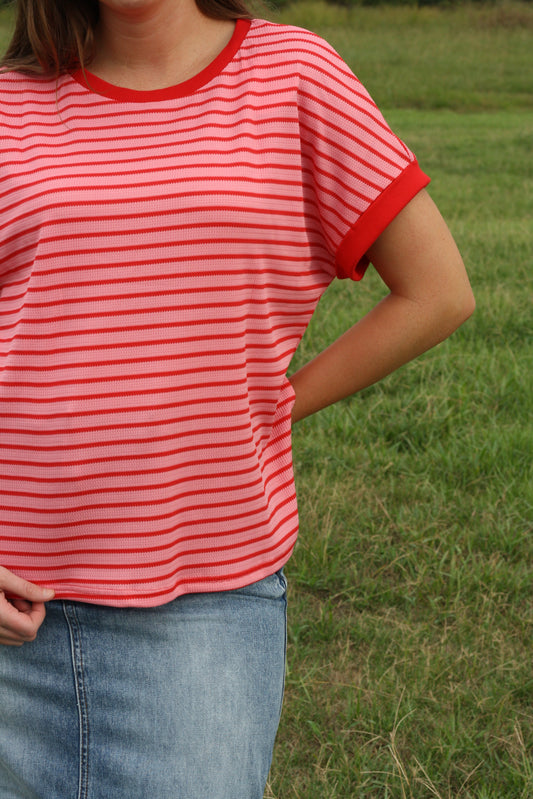 Stripe Knitted Tee