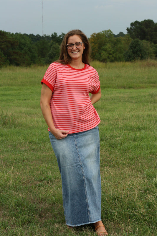 Stripe Knitted Tee