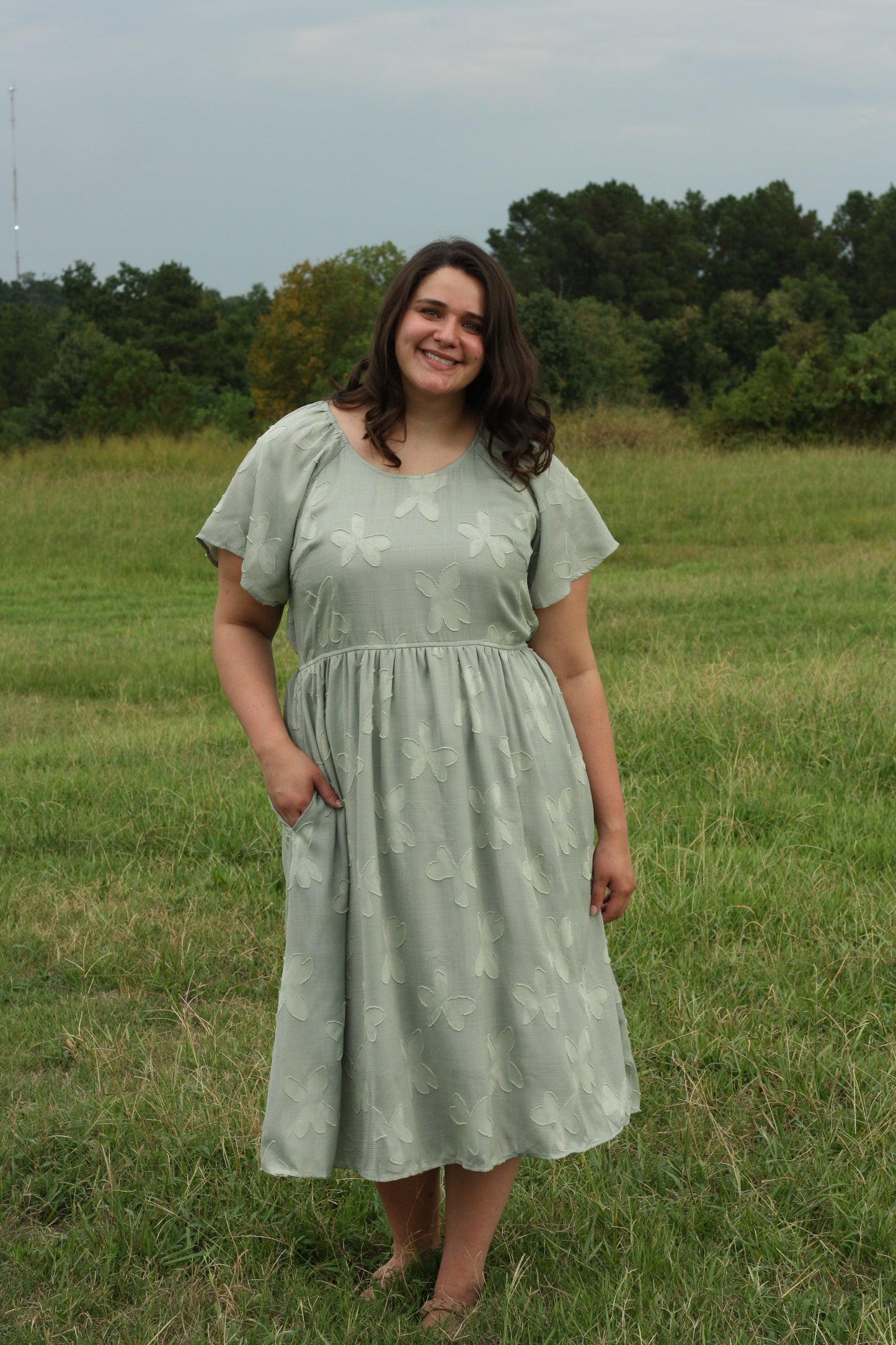 Floral Applique Dress