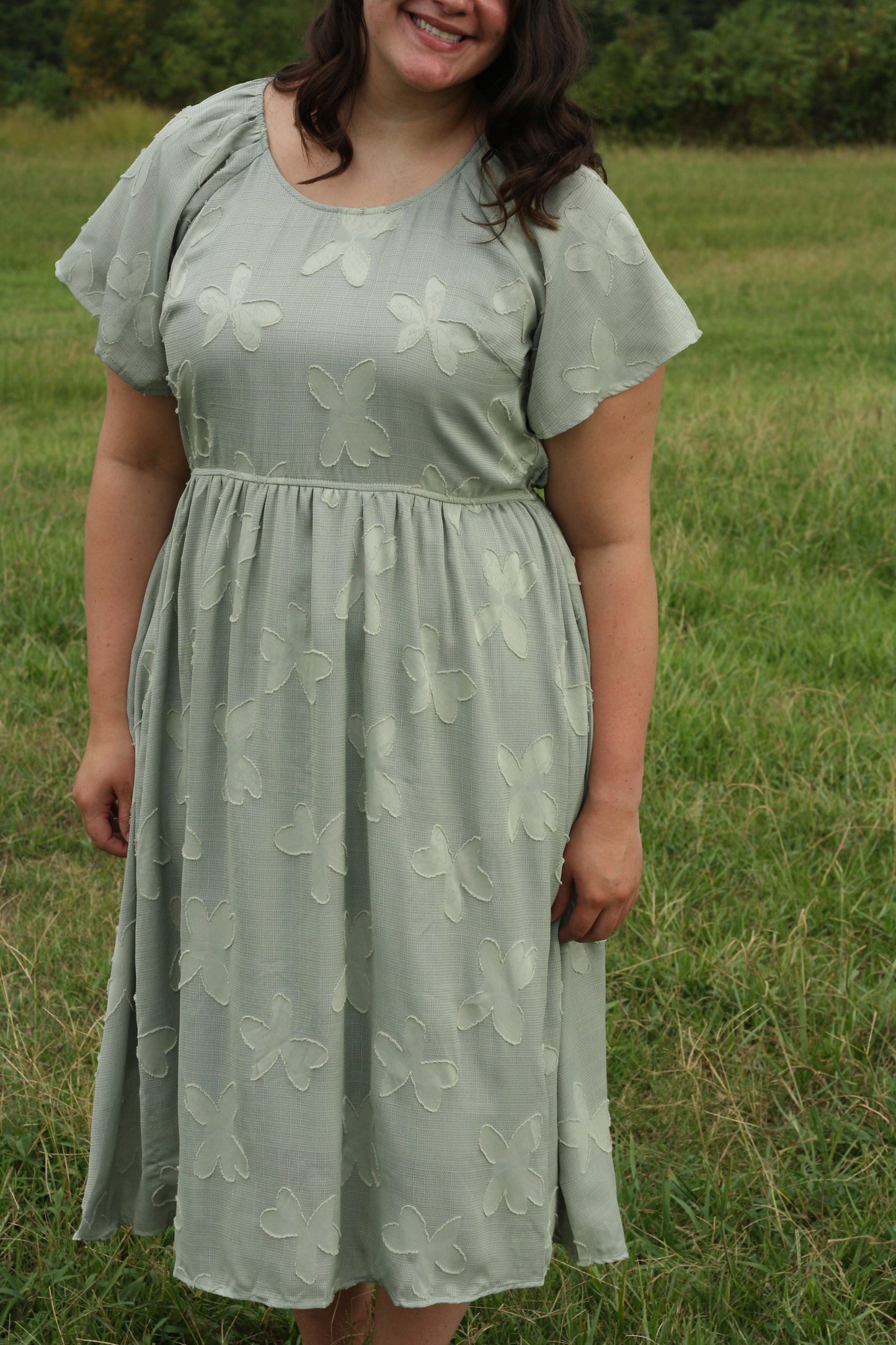 Floral Applique Dress