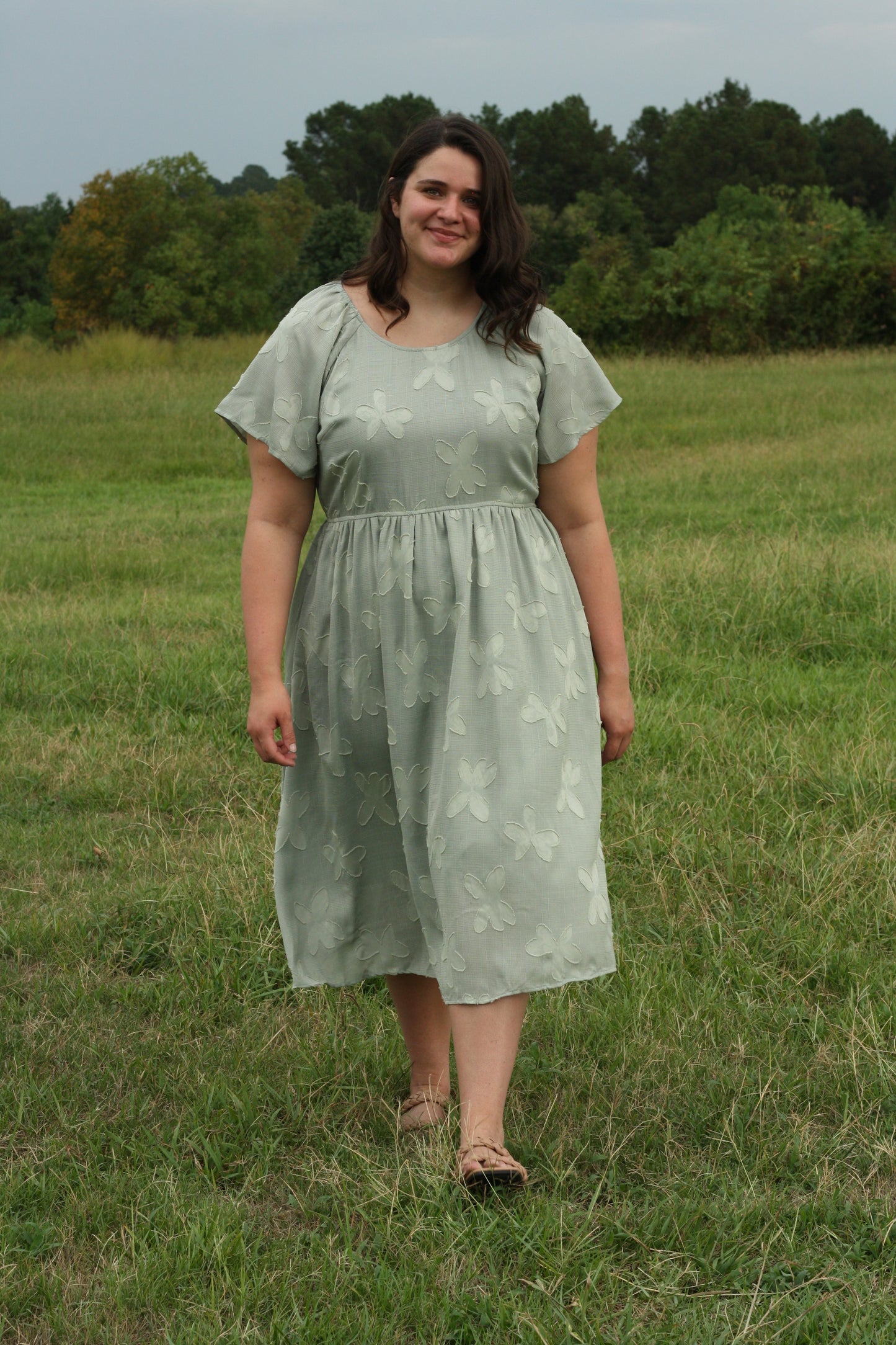 Floral Applique Dress