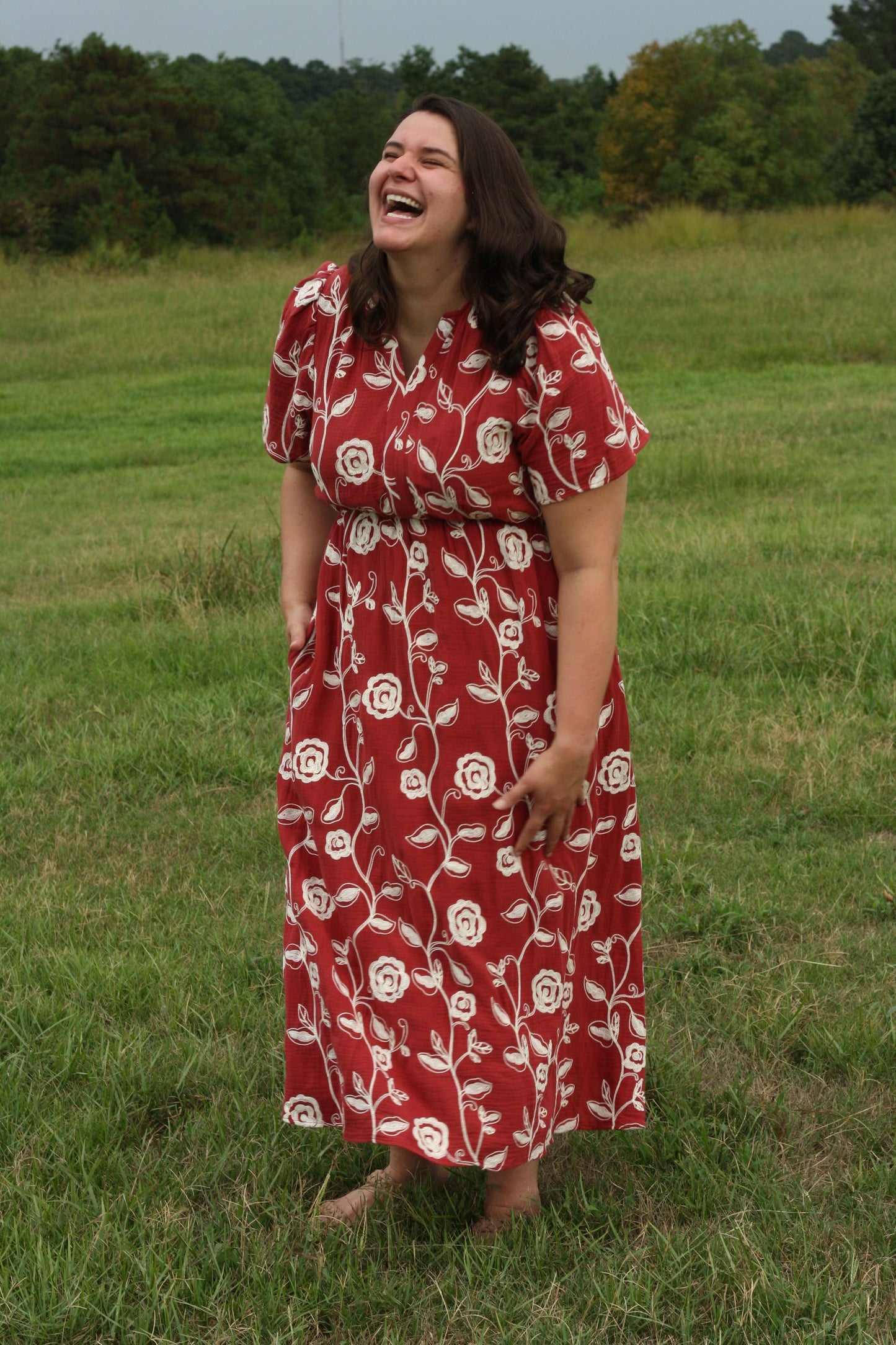 Floral Embroidered Dress