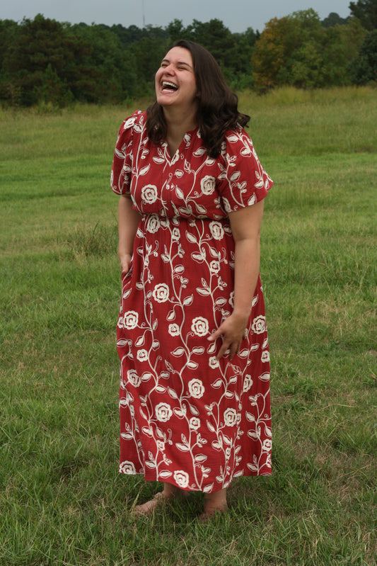 Floral Embroidered Dress