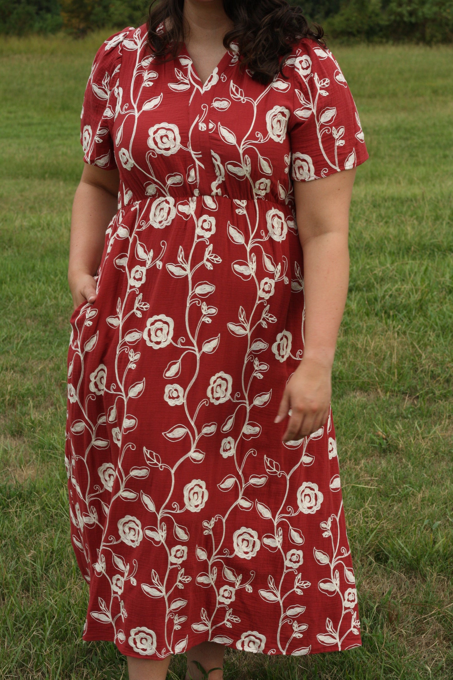 Floral Embroidered Dress