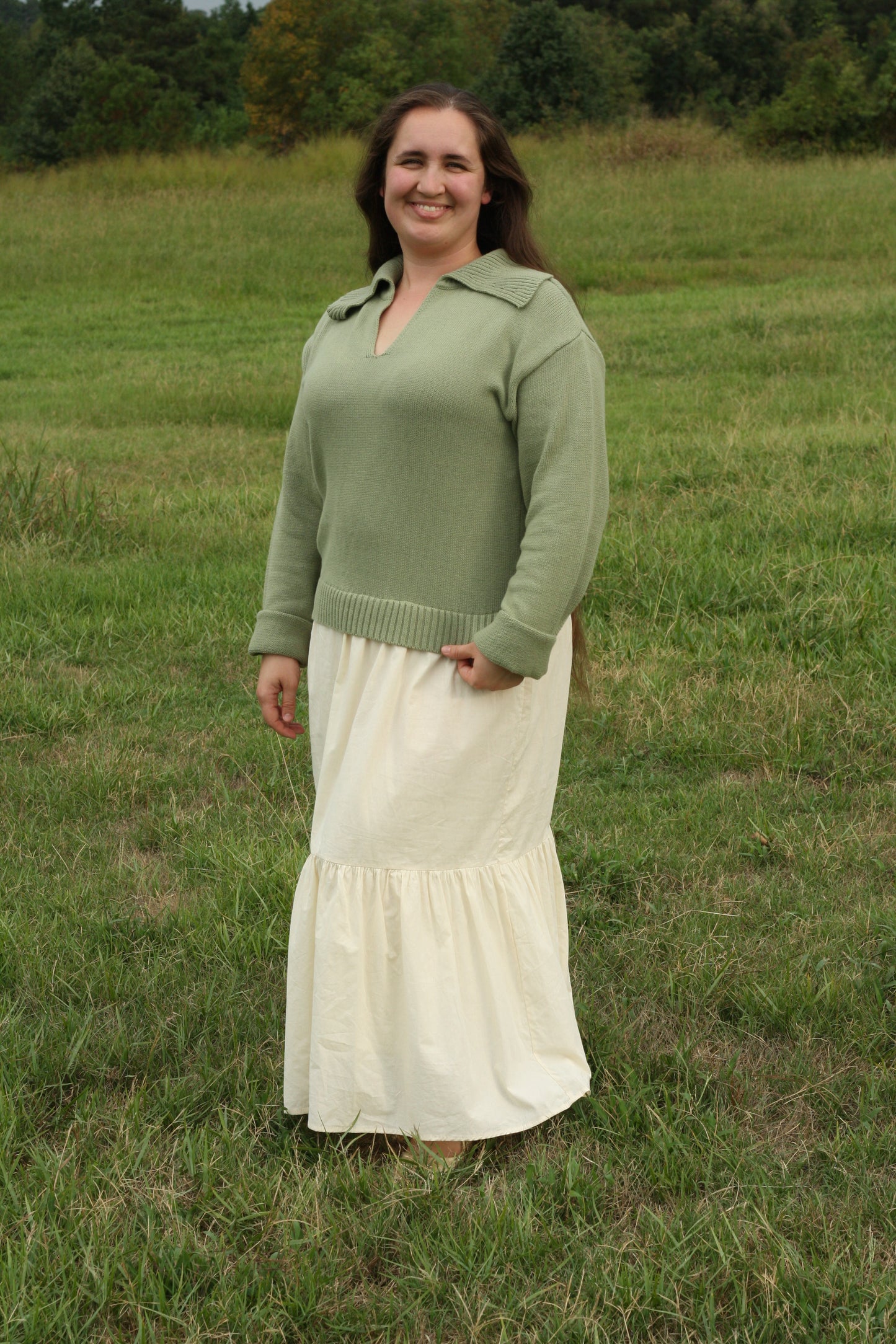 Oversized Sweater Twofer Dress