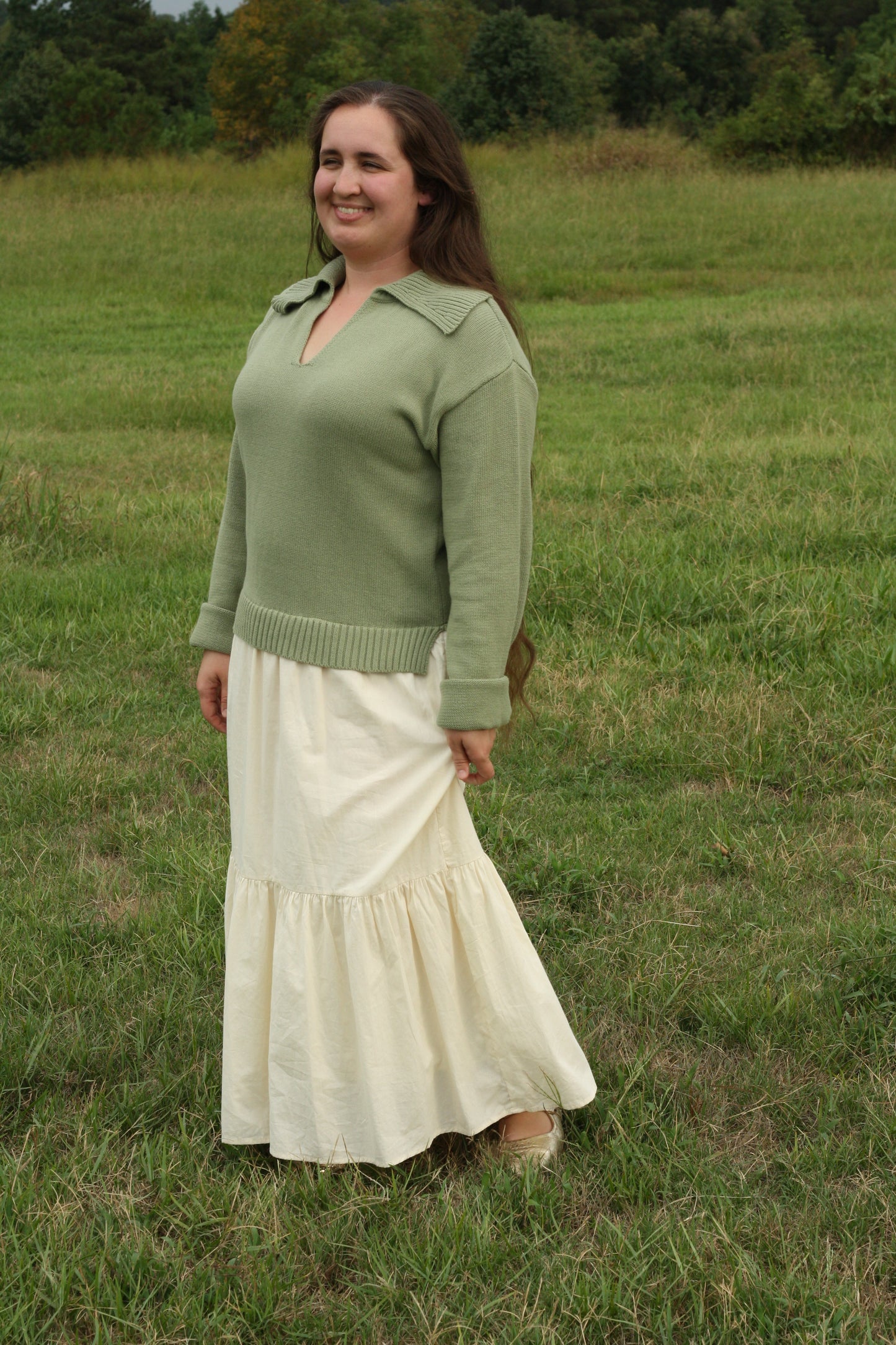 Oversized Sweater Twofer Dress