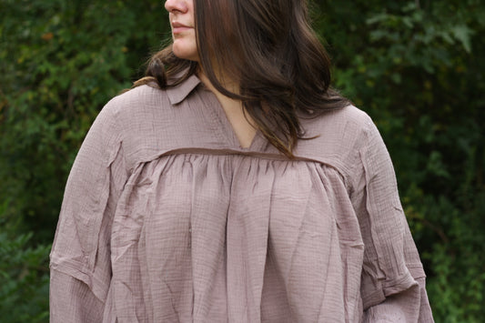 Gauze Babydoll Top