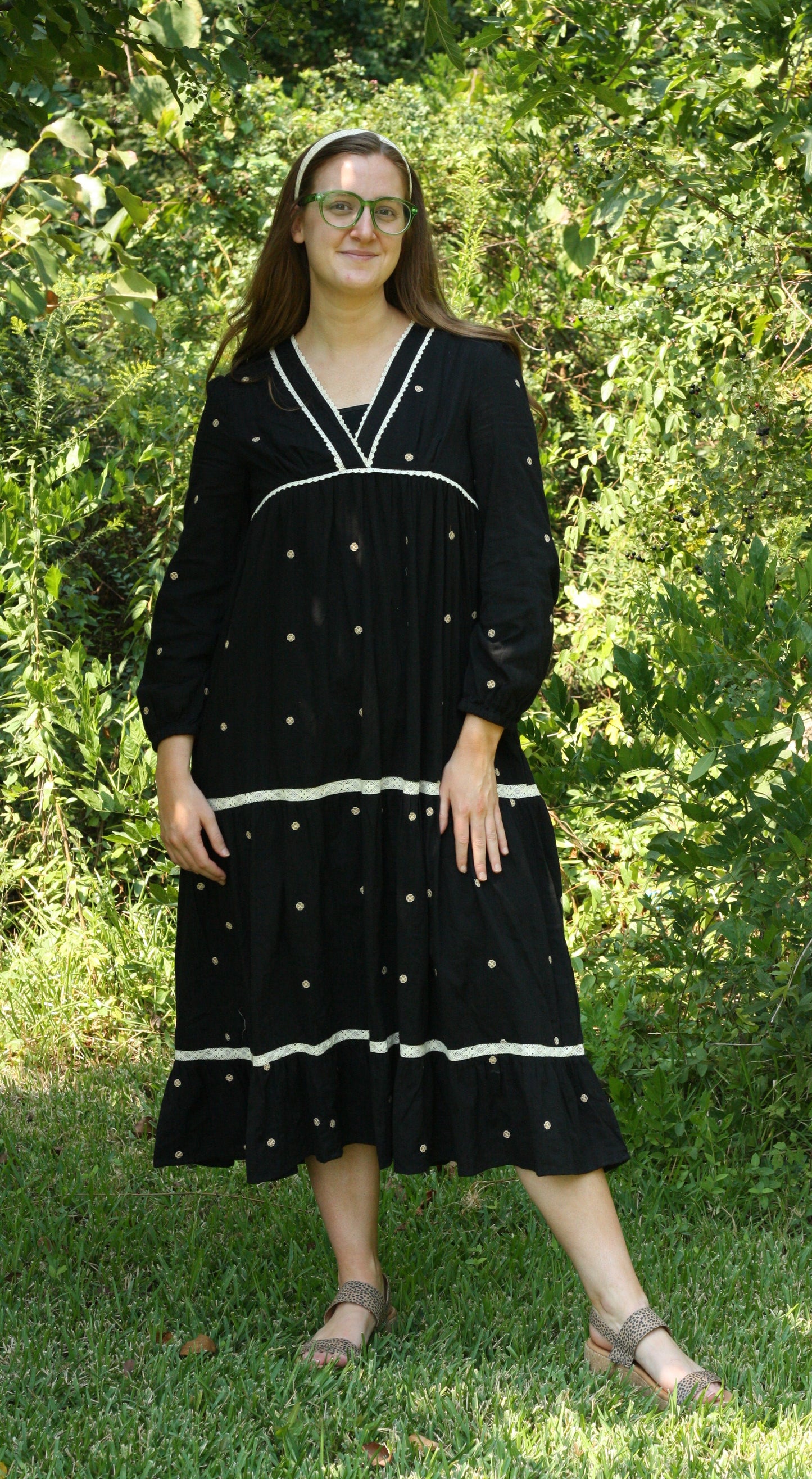 ALL OVER EMBROIDERY MIDI DRESS