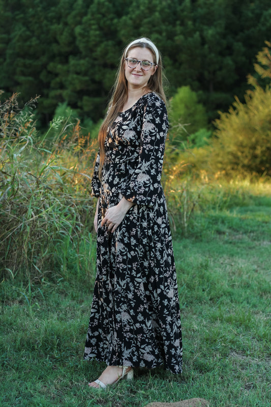 Floral Wrap Maxi