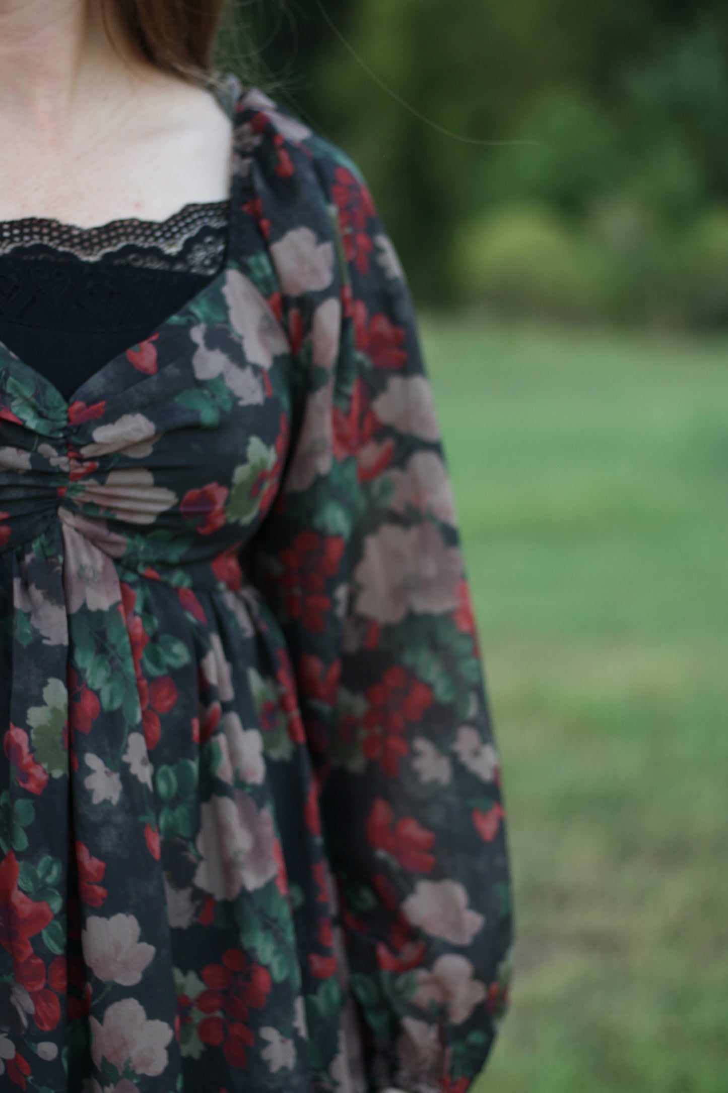 Floral Crinkled Maxi Dress