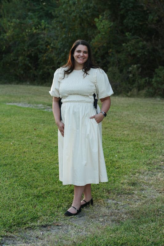 Bow Tie Midi Dress