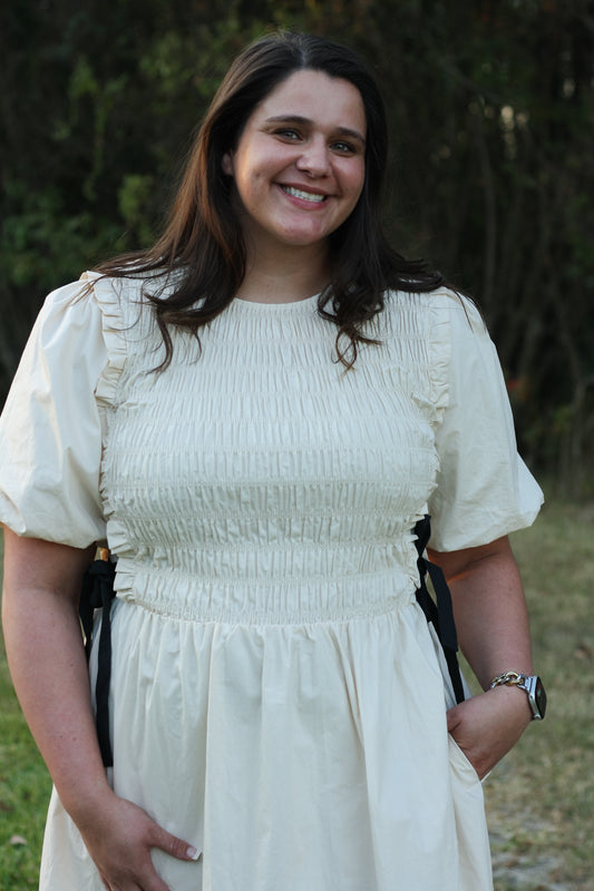 Bow Tie Midi Dress
