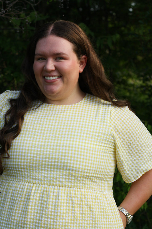 Yellow Gingham Dress