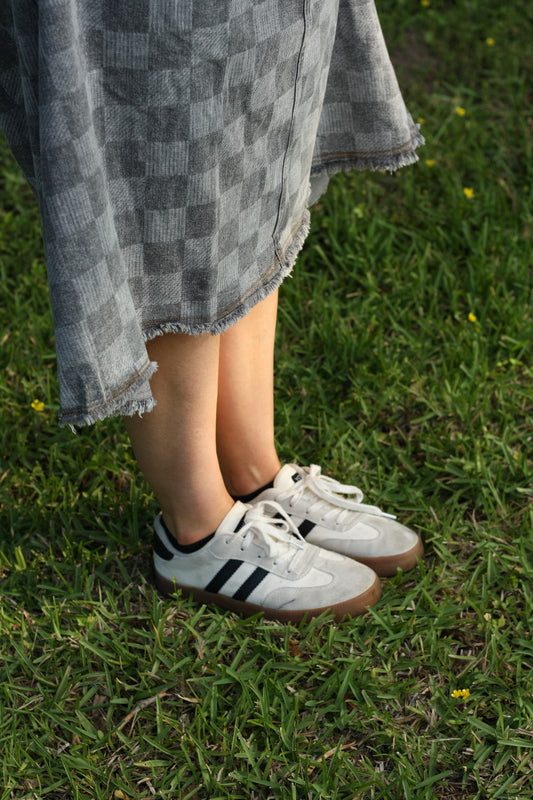 Striped Lace-up Sneakers