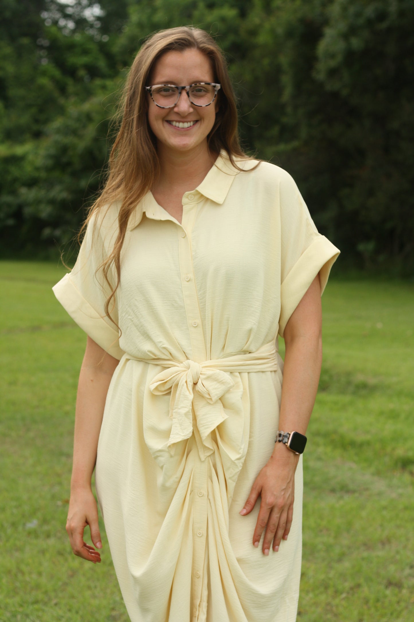 Button Down Shirt Midi Dress
