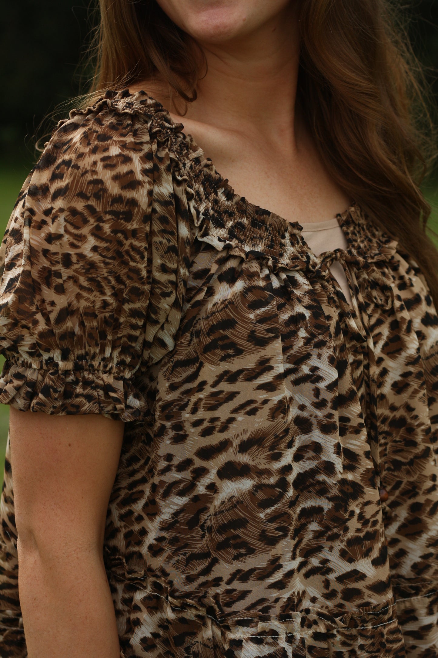Leopard Ruffle Skirt Set