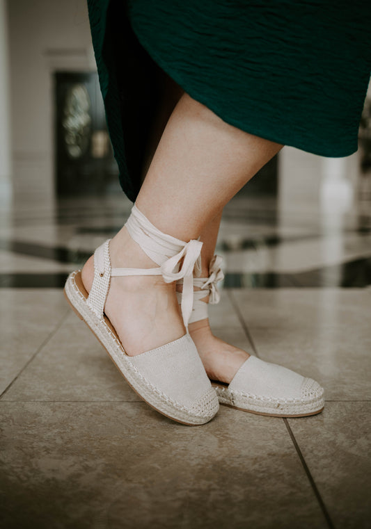 Epadrille Tie-up Flats