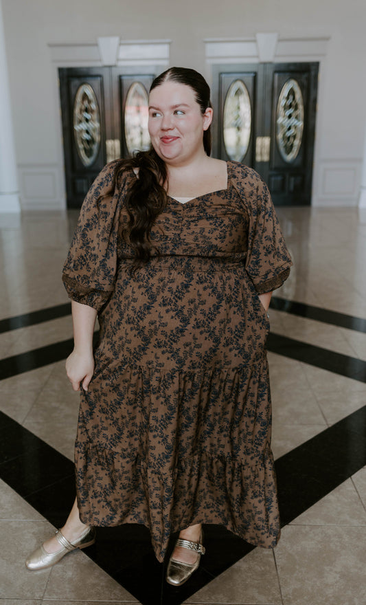 Brown Multi Dress