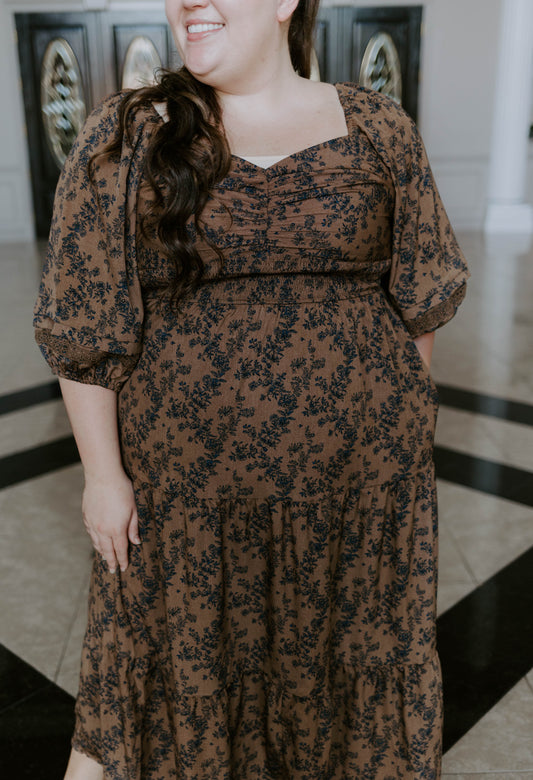 Brown Multi Dress