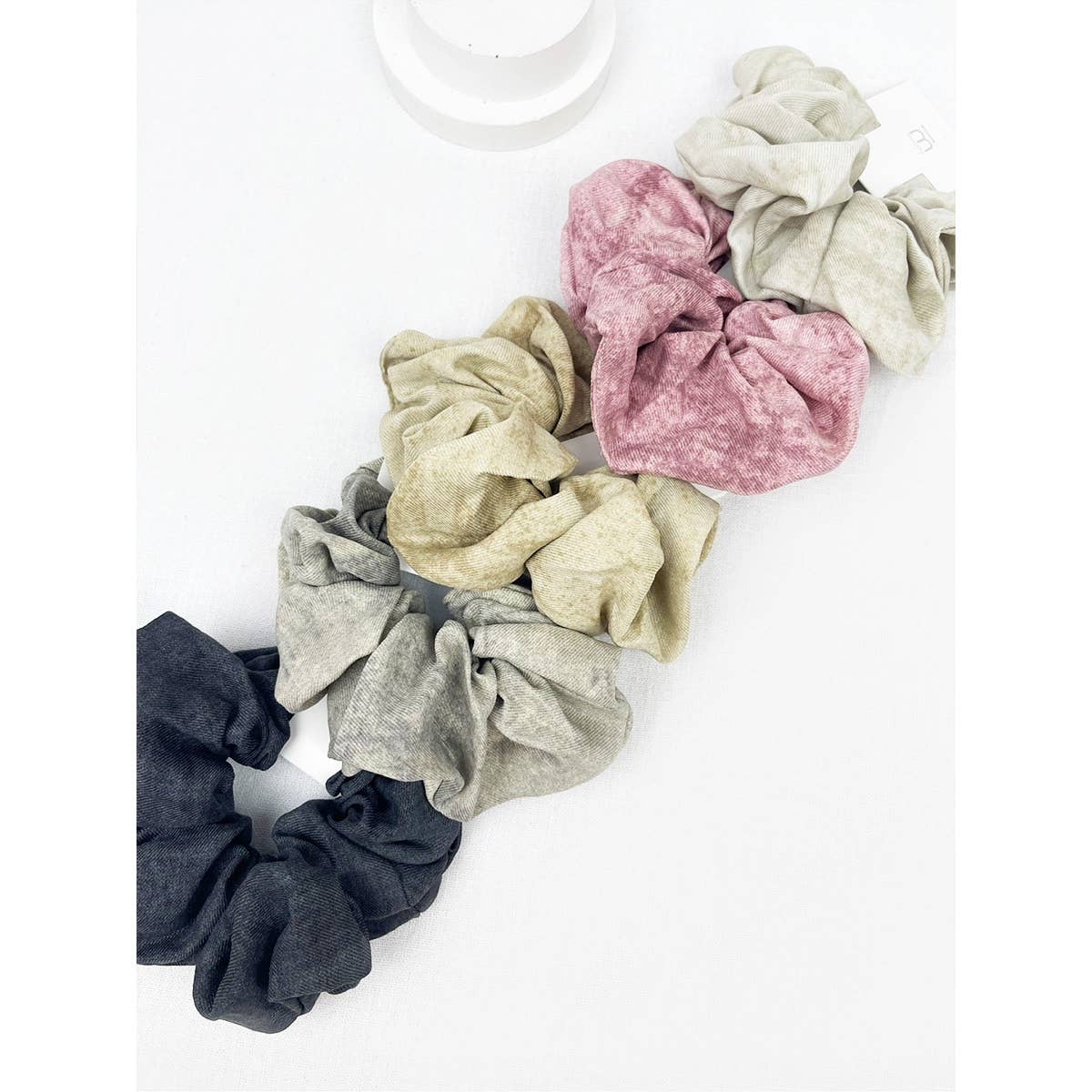 Acid Washed Pattern Large Scrunchie