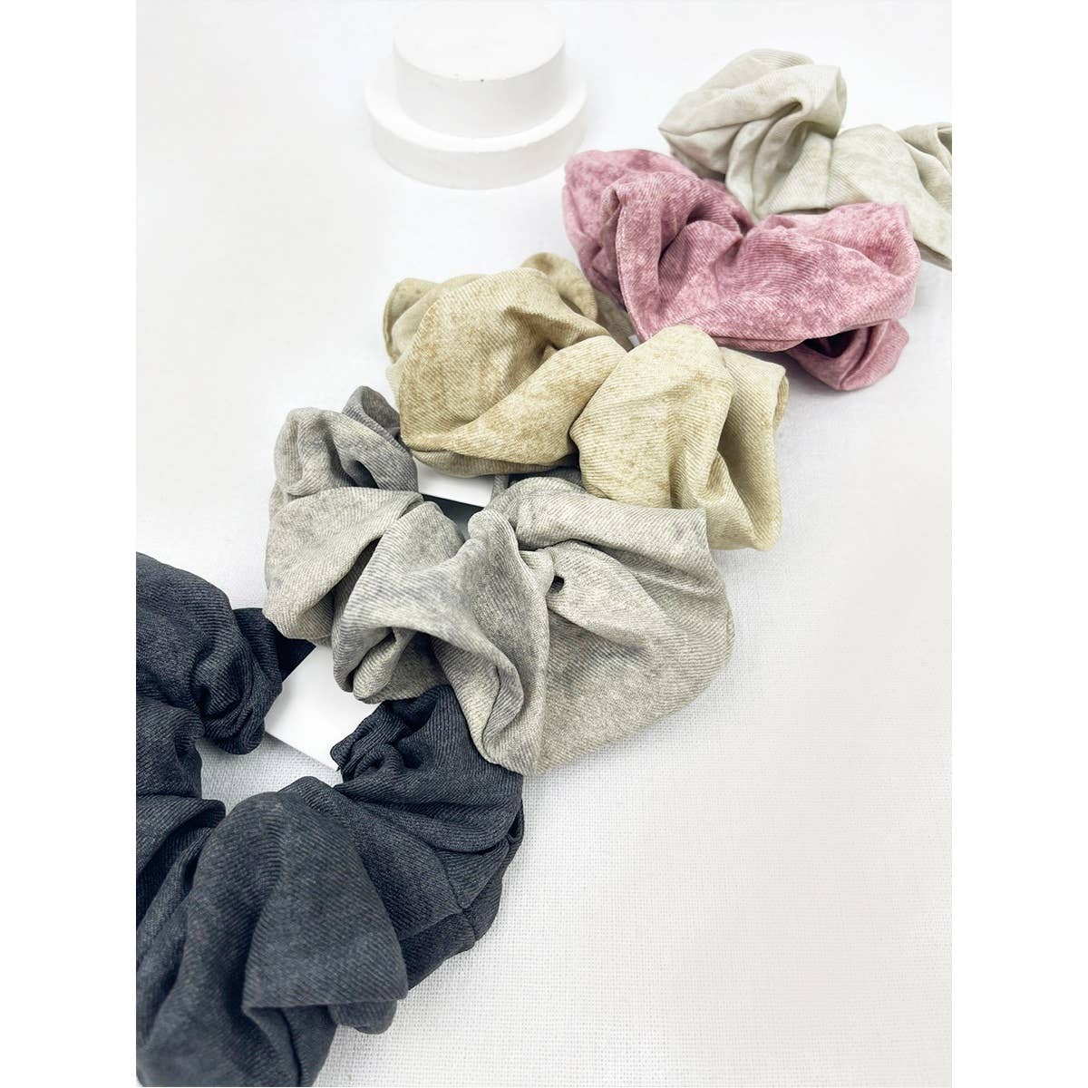 Acid Washed Pattern Large Scrunchie