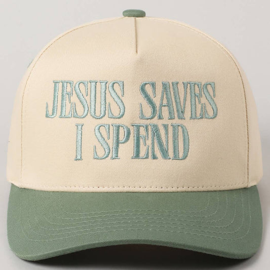 "JESUS SAVES I SPEND" Trucker Hat