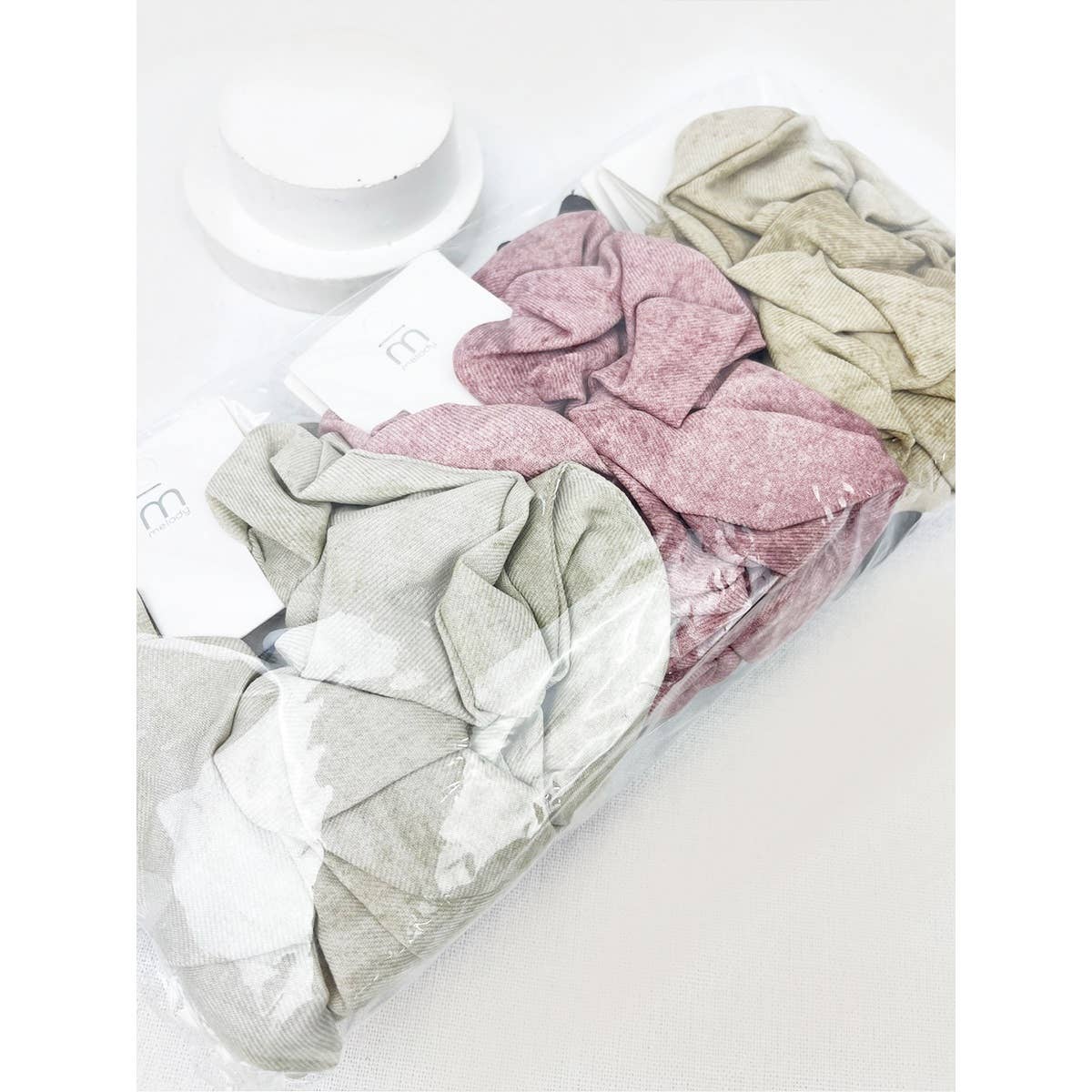 Acid Washed Pattern Large Scrunchie