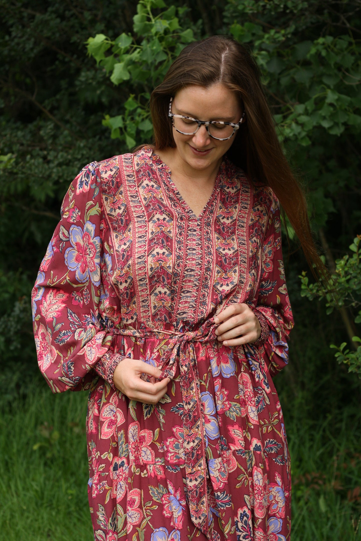Dark Floral Maxi Dress