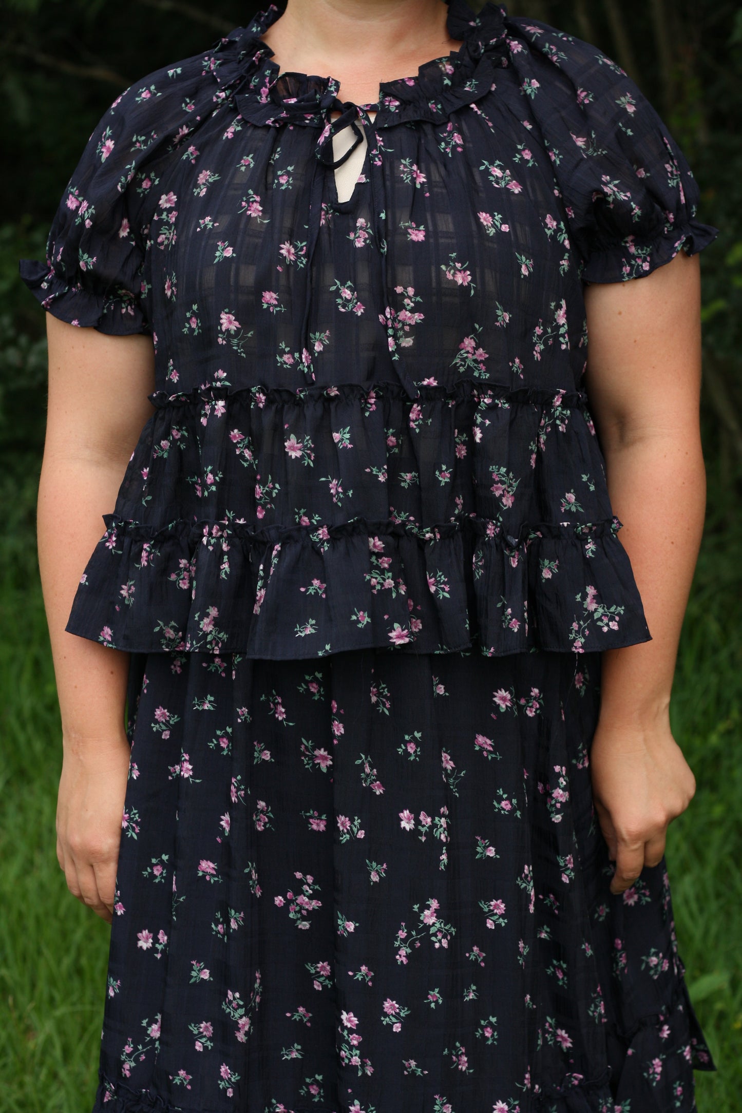 Ditsy Floral Ruffle Skirt Set