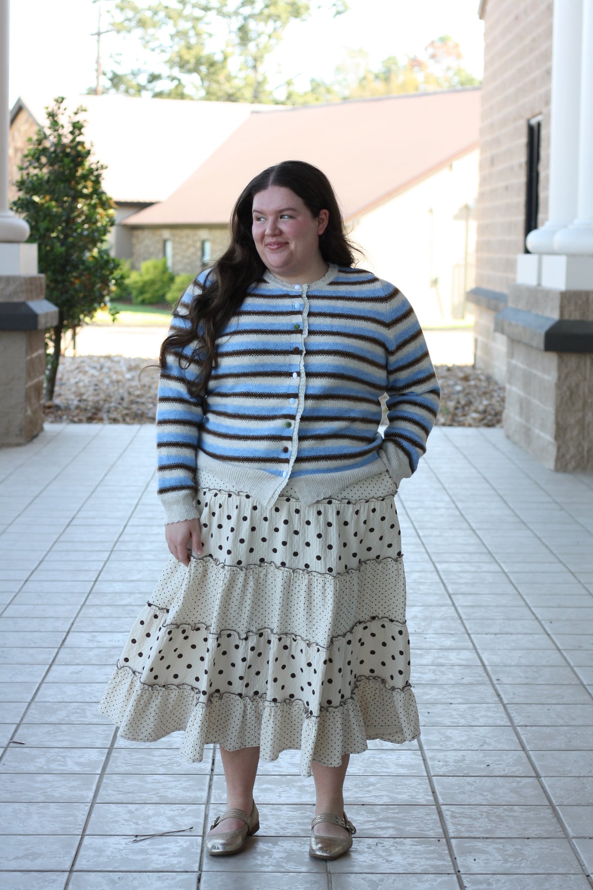 Multicolor Striped Knit Sweater