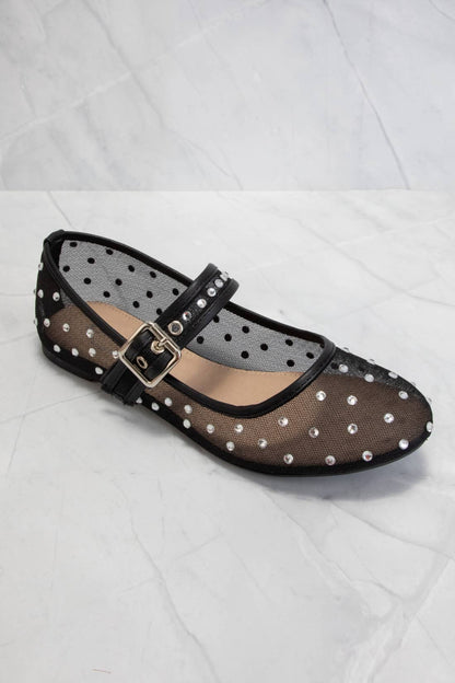 Rhinestone Embellished Flats