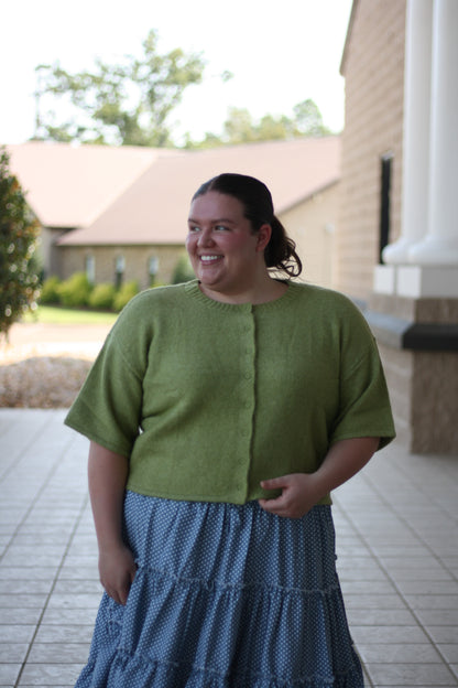 Button Up Short Sleeved Cardigan