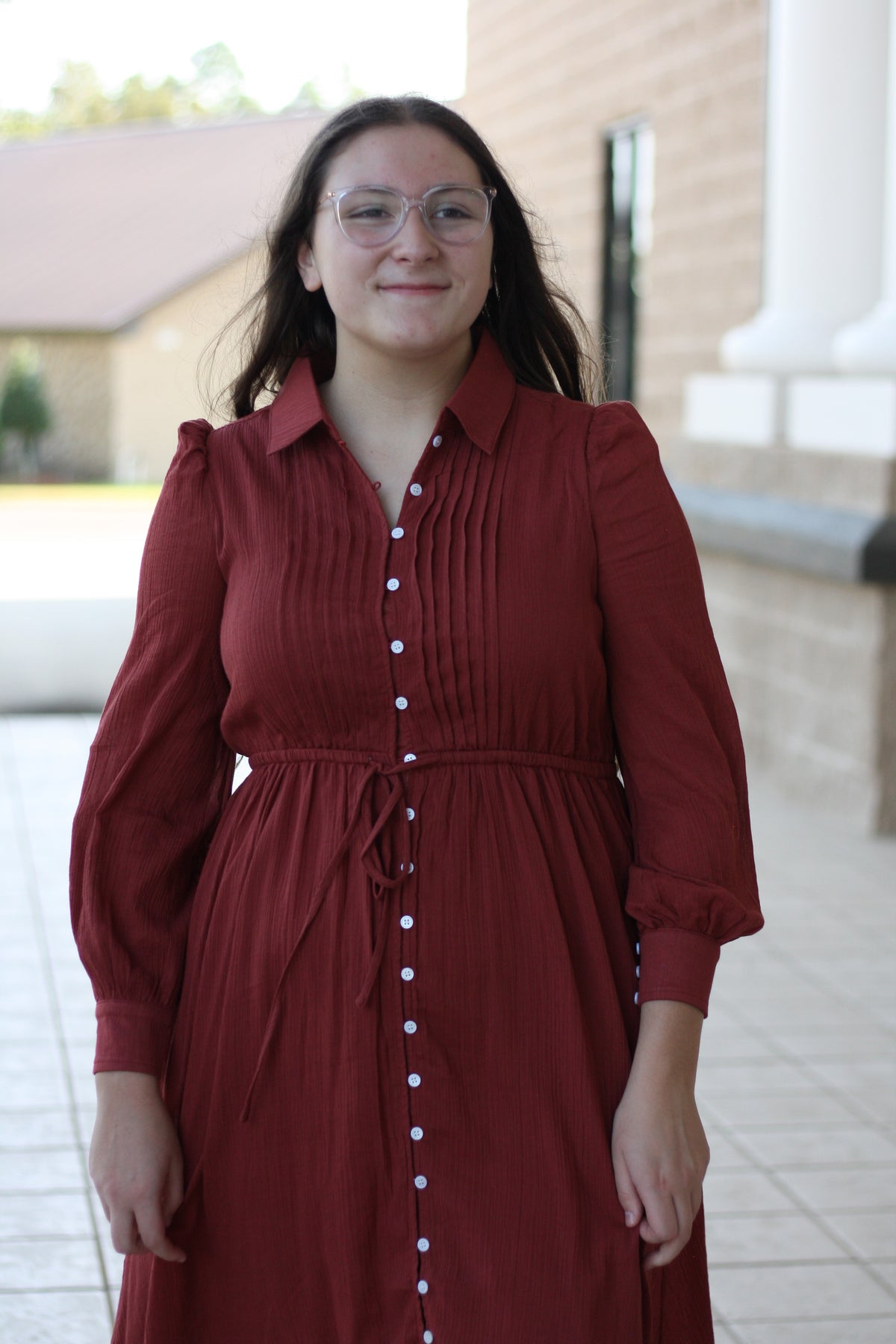 Cotton Button Down Maxi Dress