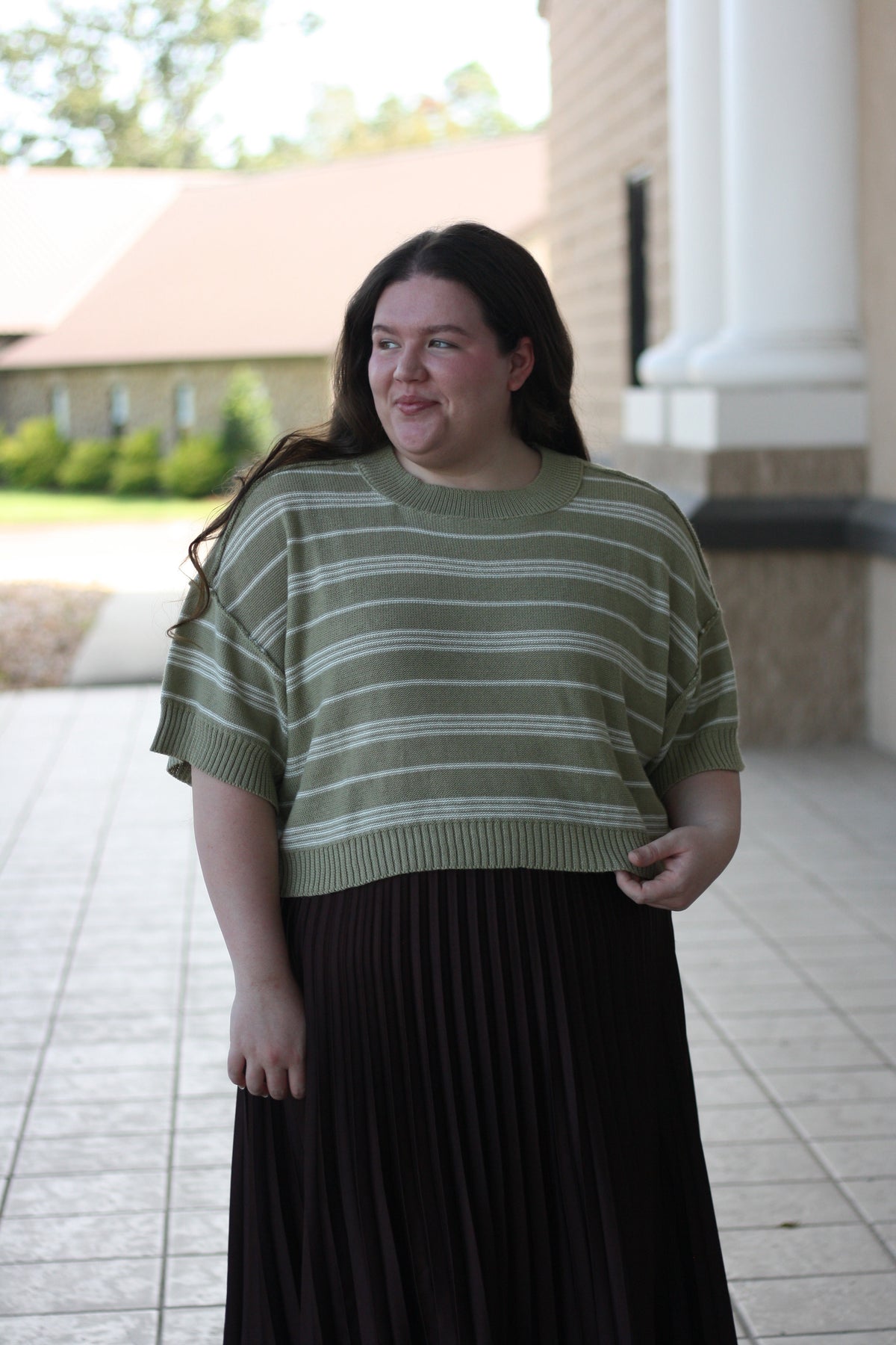 Boxy Striped Sweater