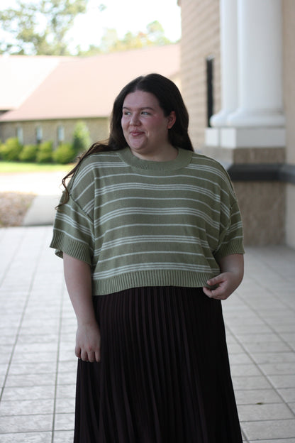 Boxy Striped Sweater